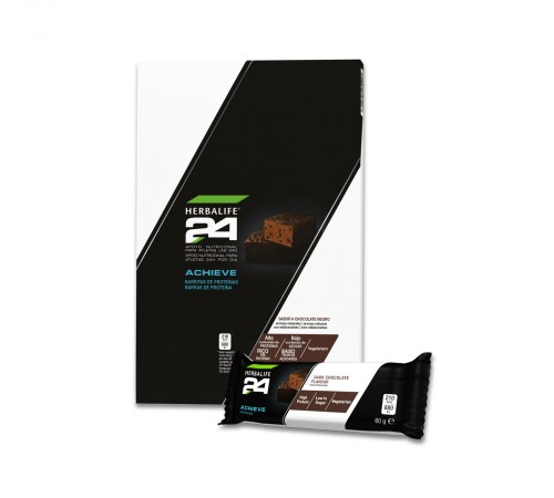 Barras de Proteína Achieve H24 Chocolate Negro 6x60g